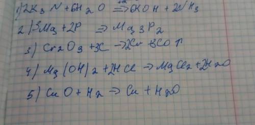 Перетворить схеми реакцій на хімічні рівняння: 1)Li + -> Li²O2)Са + -> Cao3) Cu(OH)² ->
