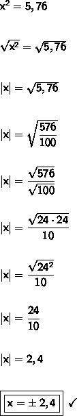 Разложите на множители 5,76 - x² 1 (0,24-x)(0,24+x)2 (2,4-x)²3 (2,4 - x)(2,4+x)4 (5,76-x)(5,76 + x)5