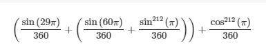 Упрости выражение sin60°+sin^2 12°+sin29°+cos^2 12°.