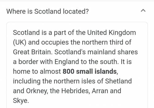 Where is Scotland located?​