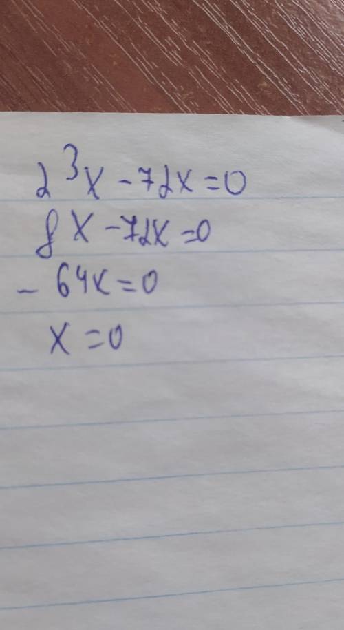 Розв'яжіть рівняння:1) 2³x - 72x= 0; ​