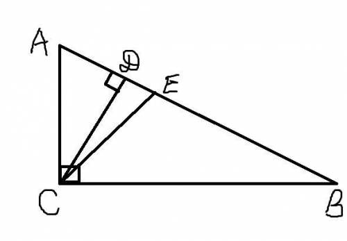 В триугольнике АВС <А=60°,<В=30° СD- эго высота ,СЕ-биссектриса .Найдите угол DCE? помагите