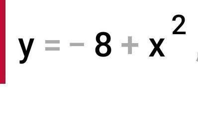 Укажіть пару чисел x y що є розв'язком системи рівнянь {x²-y=8 {x-y=6​
