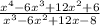 \frac{x^4-6x^3+12x^2+6}{x^3-6x^2+12x-8}