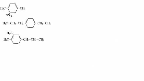 1. Напишите структурные формулы следующих веществ. А)1,3,4 – триметил бензол Б)1 – этил – 4 – пропил