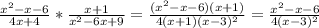 \frac{x^{2}-x-6}{4x+4} * \frac{x+1}{x^{2}-6x+9} =\frac{(x^{2}-x-6)(x+1)}{4(x+1)(x-3)^{2}} =\frac{x^{2}-x-6}{4(x-3)^{2}}