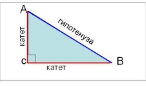 У прямокутному трикутнику ABC сторона АВ:а) катетомб) гіпотенузою,в) бічною стороною?(малюнку немає)