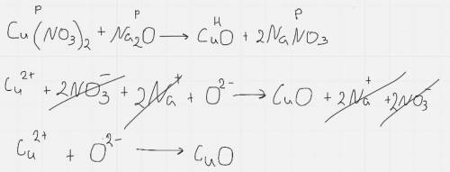 Cu(NO3)2 + Na2O = CuO + 2NaNO3 ионное уравнение полное и краткое