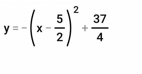 Найди координаты вершины параболы у=-х²+5х+3​