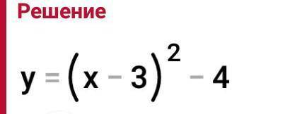 Дана функция: y=x² - 6x + 5 Построить график заданной функции, используя алгоритм.​