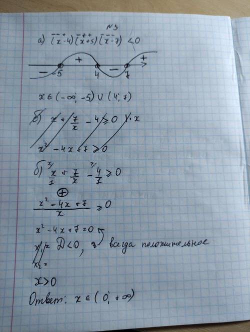 1.Решить уравнение х+3/х−3 = 2х+3/х 2. Решить квадратное неравенство А) х2 − 7х + 10 ≤ 0 Б) −х2 − 5х