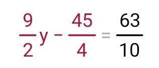 6. Решите уравнение: (у-2 1/2)*4.5=6.3​