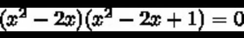 X^2=(x^2-x+1)^2 решить уравнение