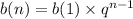 b(n) = b(1) \times {q}^{n - 1}