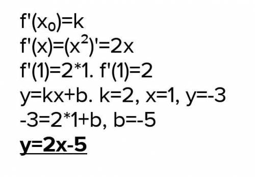 Решите Составить уравнение касательной к параболе f(x)=2 • корень из x в точке (4;8)
