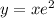 y=xe^2