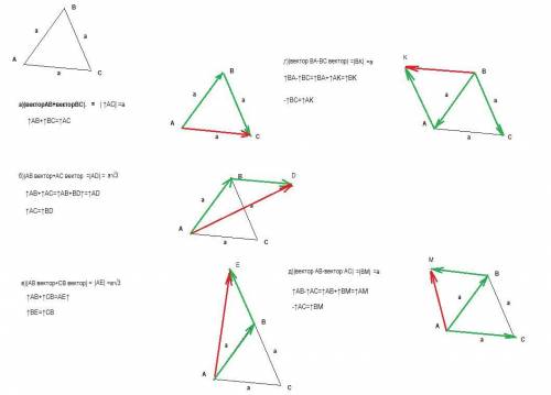 Сделайте задачу очень подробно с чертежом Сторона равностороннего треугольника ABC равна a.Найдите:а