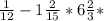 \frac{1}{12}-1\frac{2}{15}*6\frac{2}{3}*