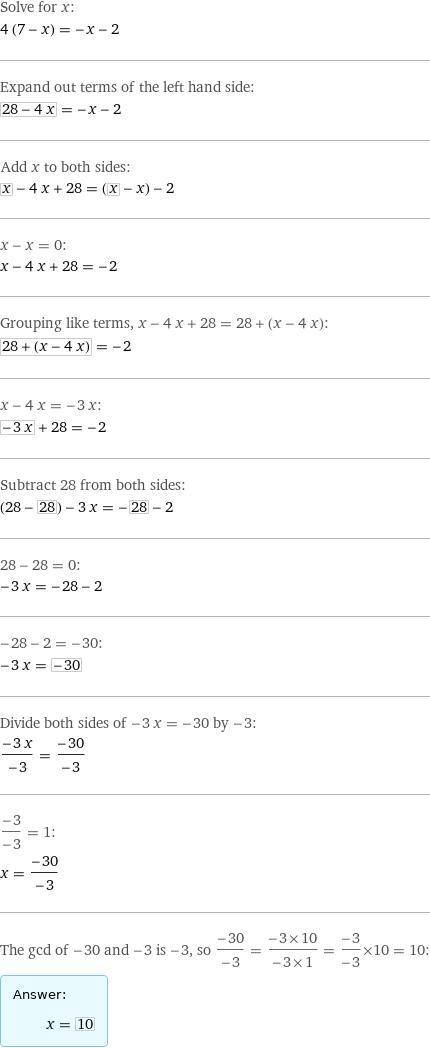 1) 4 (-x+7)=-(x+2)2) 3,2(2-3y)=3(0,8y-1)+3,4решите 2 уравнения :>​