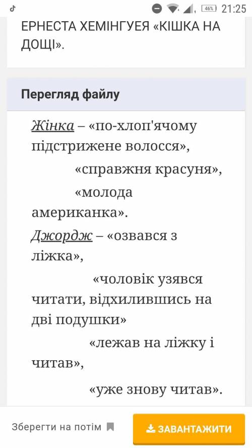 Цитатна характеристика героїв твору кішка на дощі​