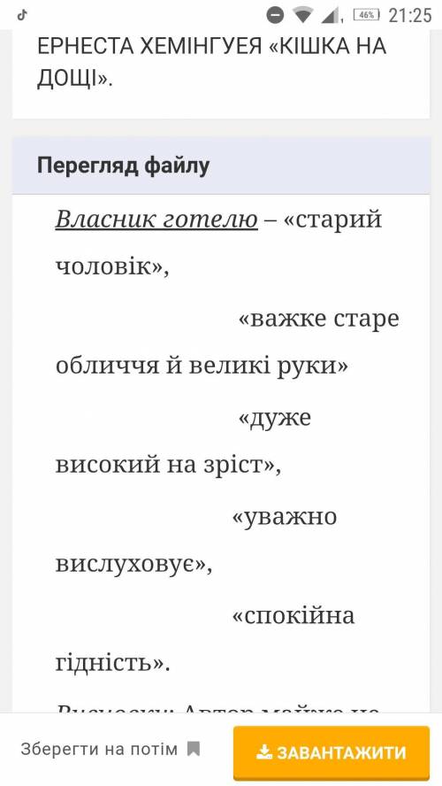 Цитатна характеристика героїв твору кішка на дощі​