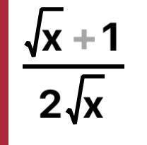 Сократите дробь: (x+x^((1)/(2)))/(2x)