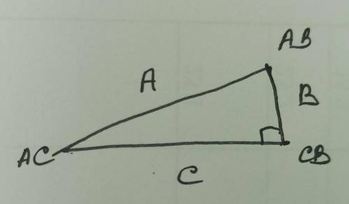 Найдите неизвестные стороны и углы прямоугольного по следующим данным:По двум котетам А=12,B=5