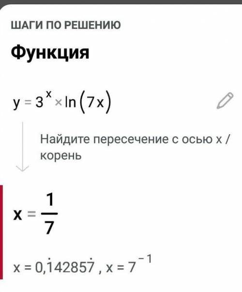 Найти производную через формулу доли или произведения!у = 3^x·ln 7x​