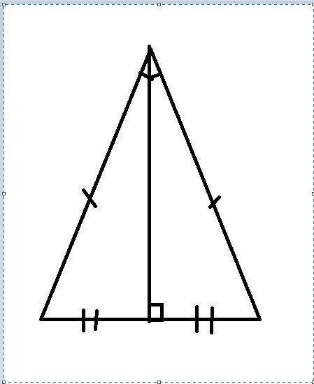 До іть будь ласка.Побудуйте рівнобедрений трикутник за основою і бісектрисою,проведеною до основи.​