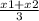 \frac{x1+x2}{3}