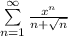 \sum\limits_{n=1}^\infty \frac{x^n }{n+\sqrt{n}}
