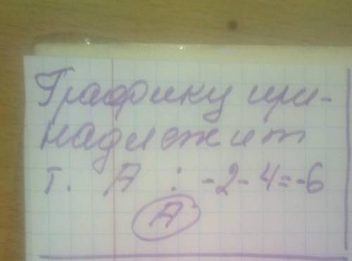 укажіть точку що, належить графіку рівняння x + y = -6A) (-2;-4). Б) (2;4). В) (-2;4). Г) (2;-4)​