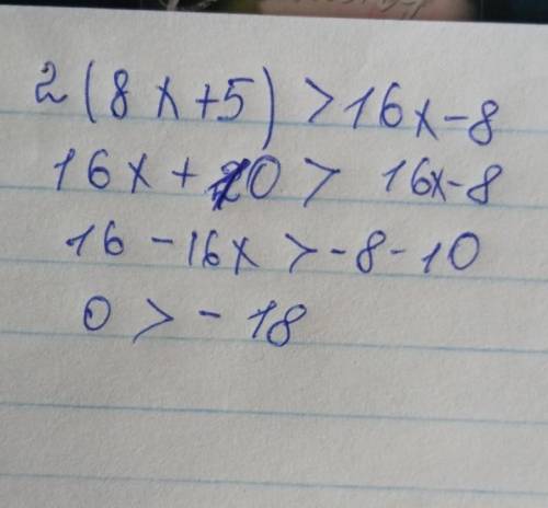 Розв'яжіть нерівність 2(8х + 5) варианты ответа >16x – 8.XERхеохе(°/16 ;+ою)хе(0,125; + %)​