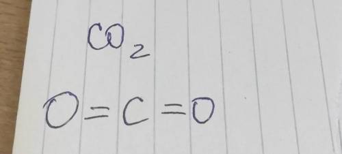 Напишите молекулярную и графическую формулу углекислого газа​