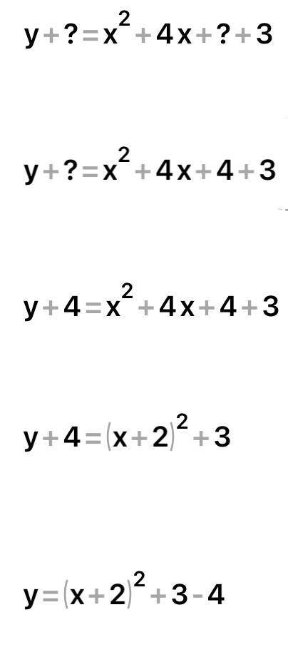 Постройте график функции y=x^2+4x+3Нужно полное решение ​