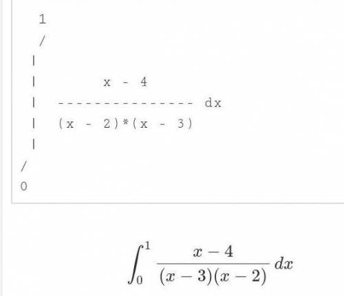 Найти интеграл от (x-4/(x-2)*(x-3)) dx