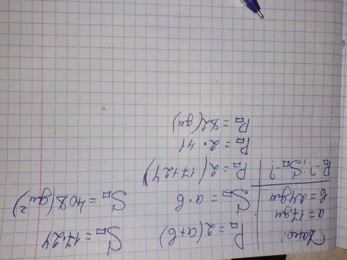Найди периметр и площадь прямоугольника со сторонами a и b, если a = 17 дм и b = 24 дм