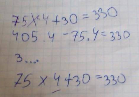 УРОВНЕНИЕ!75.4 + x =330​