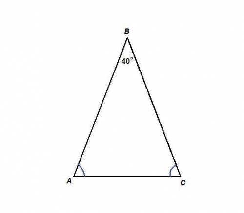 На рисунку зображено рівнобедрений трикутник ABC (AB=BC) закінчить речення так щоб утворилась правил
