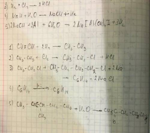 написать уравнения трех реакций, необходимых для осуществления следующих превращений: Этен → этан →