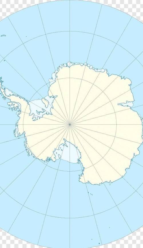 Контурная карта Антарктиды
