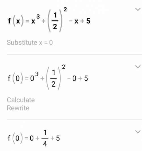 f(x)=x^3+1/2x^2-x+5​