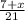 \frac{7+x}{21}