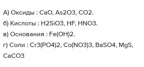 Из перечисленных веществ Выпишите формулы а )оксидов б) кислот в) оснований г) солей и назовите кажд