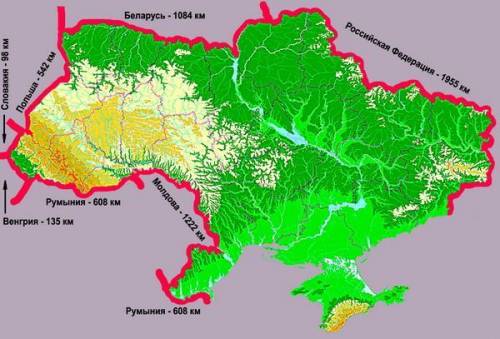 З якими державами україна має найменший кордон