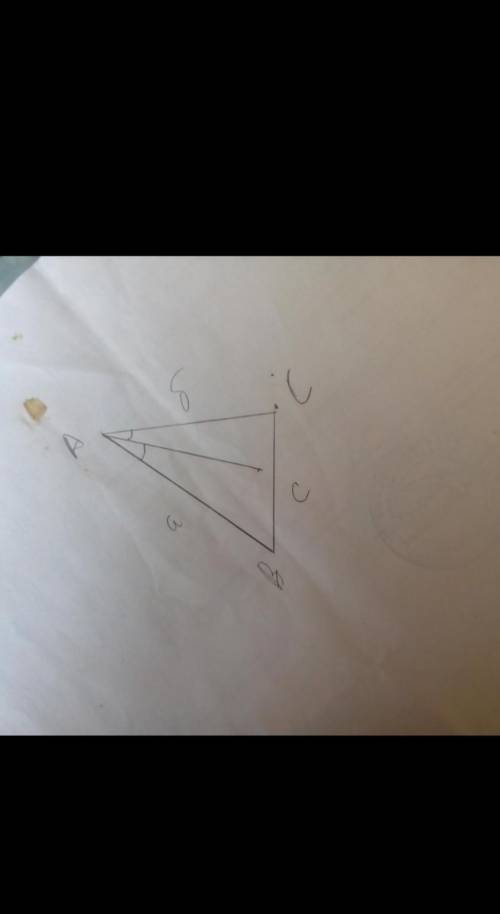 А ) Постройте треугольника АВС по двум сторонам а=6см, b=5см , с = 4см b ) Постройте биссектрису угл