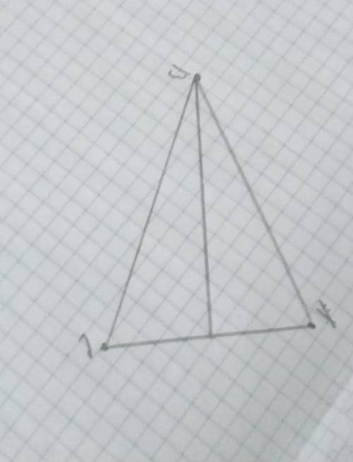Нарисуйте треугольник со сторонами 7 см, 5 см, 4 см. Найдите степень вершин треугольника.​