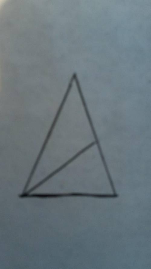Задача на построение a) постройте равнобедренный треугольник со сторонами 5см и 2 см;b) в полученном