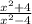 \frac{x^{2}+4 }{x^{2}-4 }