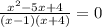 \frac{x^{2}-5x+4}{(x-1)(x+4)}=0
